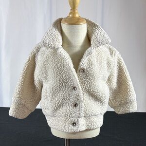 Jessica Simpson Kids Cream Sherpa Coat
